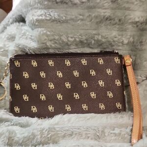 COPY - Dooney & Bourke Brown and Tan Clutch